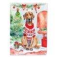thumbnail image 1 of Carolines Treasures DAC3603CHF 40 x 28 in. Redbone Coonhound Christmas Polyester House Flag, 1 of 7