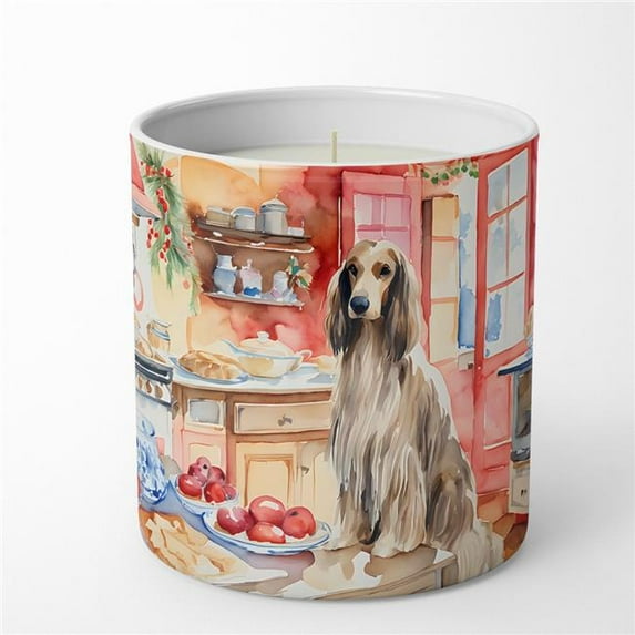 Carolines Treasures DAC3706CDL 10 oz Afghan Hound Christmas Cookies Decorative 100 Percent Soy Candle