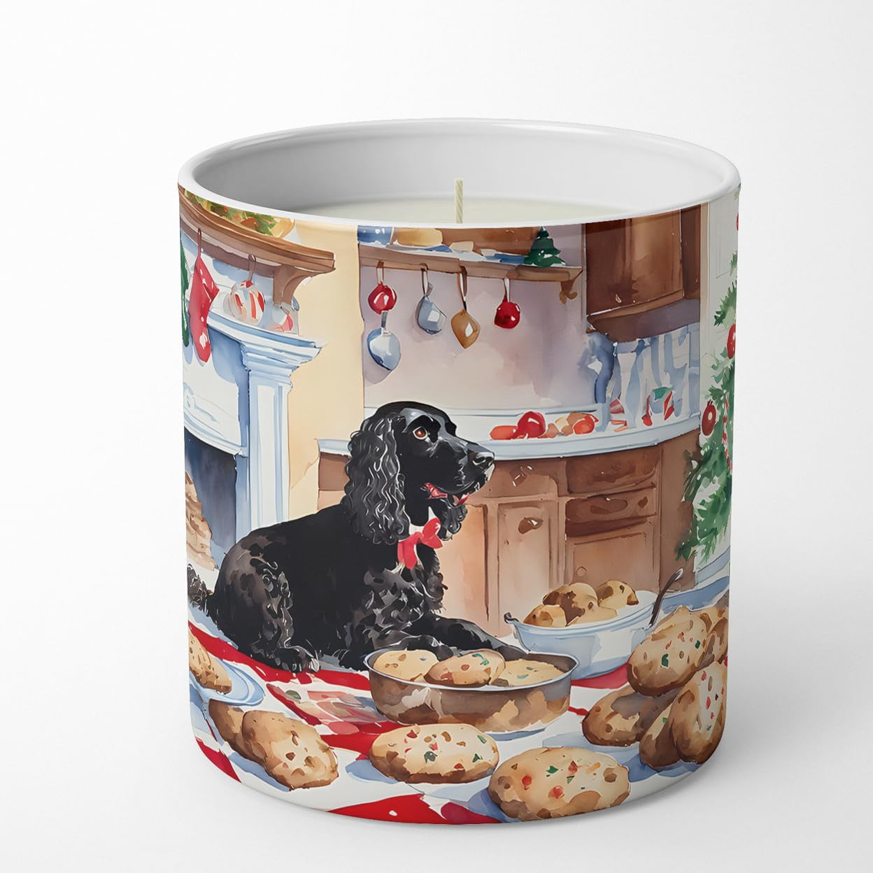 Carolines Treasures DAC3827CDL 10 oz Unisex Japanese Chin Christmas Cookies Decorative 100 Percent Soy Candle