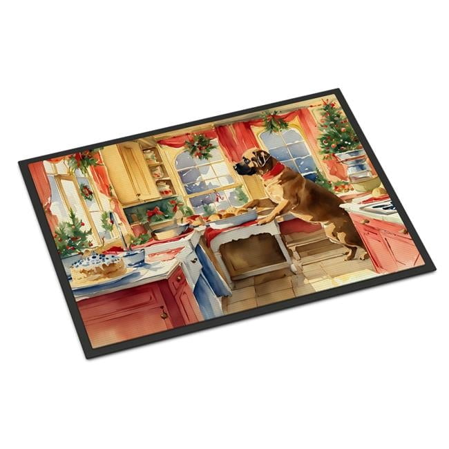 Carolines Treasures DAC3851MAT 18 x 27 in.  Mastiff Christmas Cookies Doormat