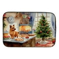 thumbnail image 1 of Carolines Treasures DAC3858DDM 21 x 14 in. Unisex Norwich Terrier Christmas Cookies Dish Drying Mat, 1 of 5