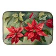thumbnail image 1 of Christmas Poinsettias Dish Drying Mat 14 in x 21 in, 1 of 2