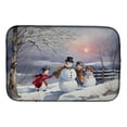 thumbnail image 1 of Carolines Treasures DAC3956DDM 21 x 14 in.  Christmas Snowmen Dish Drying Mat, 1 of 5