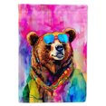 thumbnail image 1 of Hippie Animal Grizzly Bear House Flag, 1 of 5