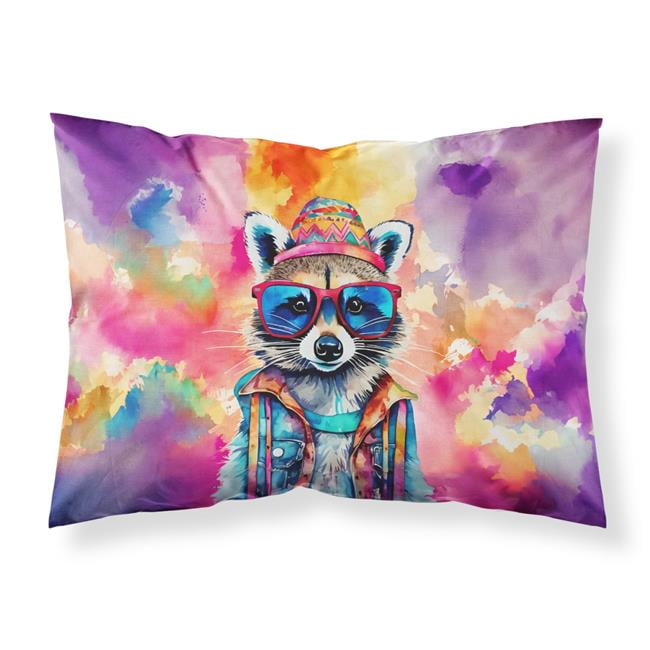 Carolines Treasures DAC4034PILLOWCASE 20.5 x 30 in. Unisex Hippie Animal Raccoon Standard Pillowcase