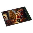thumbnail image 1 of Carolines Treasures DAC4117MAT 18 x 27 in. Unisex Golden Retriever & Santa Claus Doormat, 1 of 3