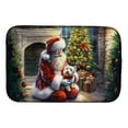 thumbnail image 1 of Carolines Treasures DAC4168DDM 21 x 14 in.  Westie & Santa Claus Dish Drying Mat, 1 of 5