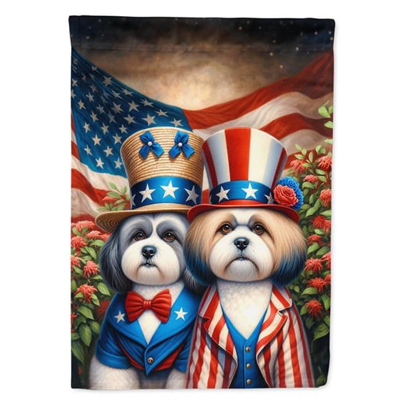All American Lhasa Apso House Flag