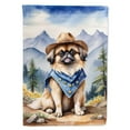 thumbnail image 1 of Carolines Treasures DAC5951CHF 40 x 28 in. Pekingese Cowboy Welcome House Flag, 1 of 5