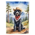 thumbnail image 1 of Carolines Treasures DAC5964CHF 40 x 28 in. Portuguese Water Dog Cowboy Welcome House Flag, 1 of 5