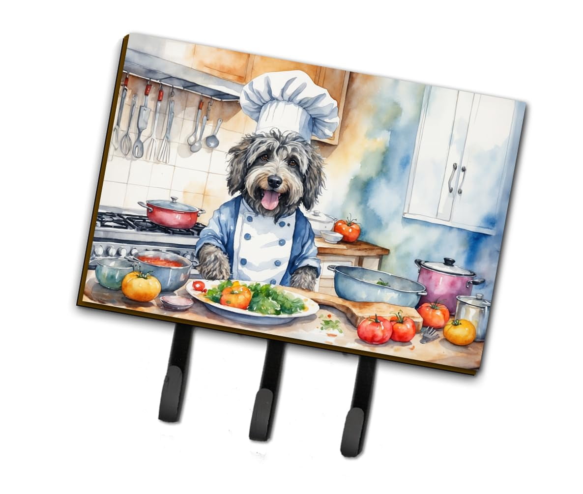 Bergamasco Sheepdog The Chef Leash or Key Holder 6 in x 9 in