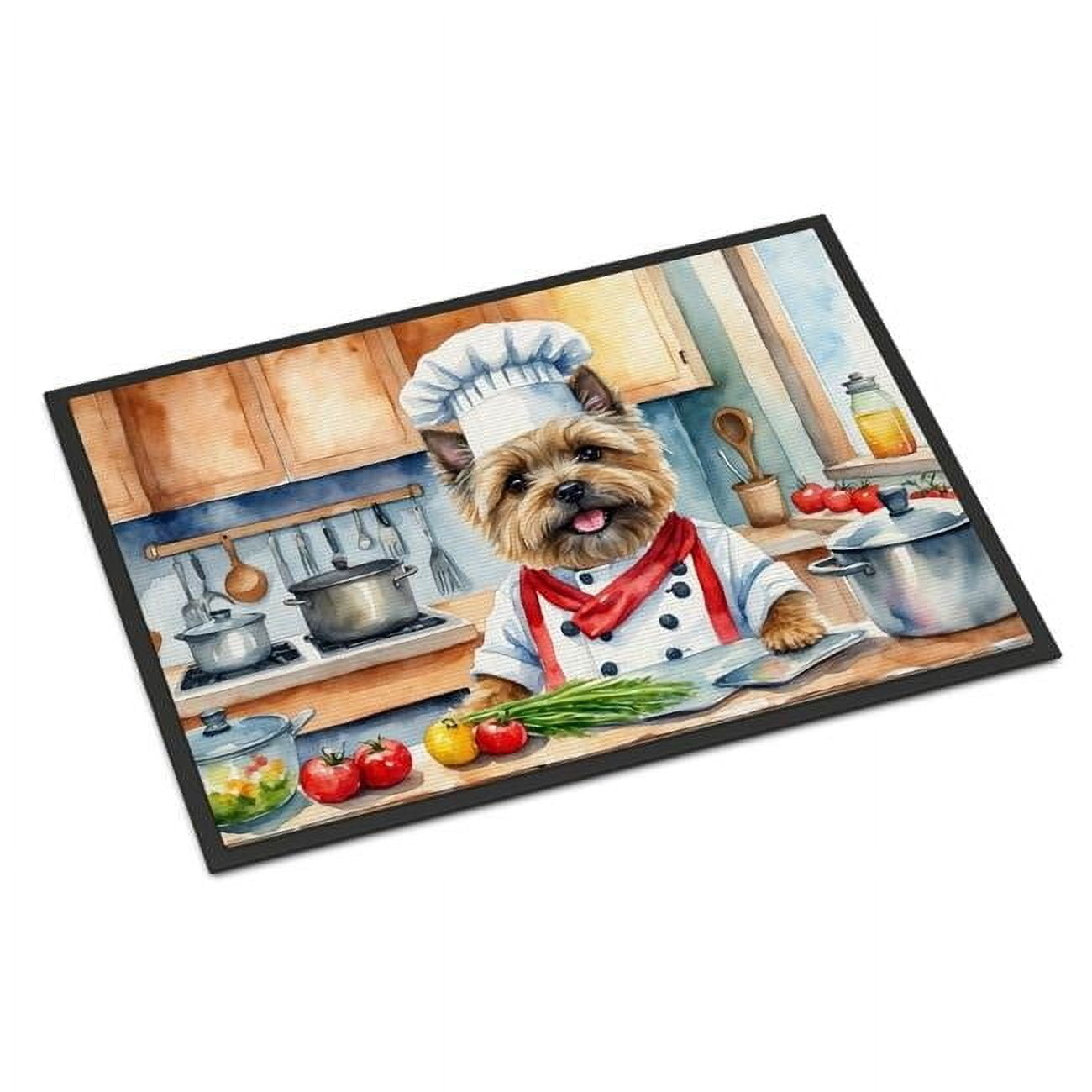 Carolines Treasures DAC6226MAT 18 x 27 in. Cairn Terrier The Chef Doormat