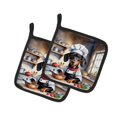 thumbnail image 1 of Carolines Treasures DAC6238PTHD 7.5 x 7.5 in. Unisex Dachshund The Chef Pair of Pot Holder, 1 of 2