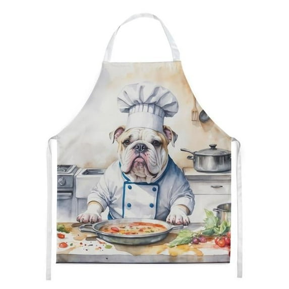 Carolines Treasures DAC6243APRON 30 x 27 in. English Bulldog The Chef Apron