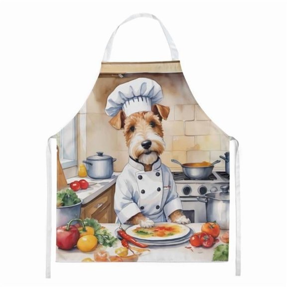 Fox Terrier The Chef Apron 27 in x 30 in