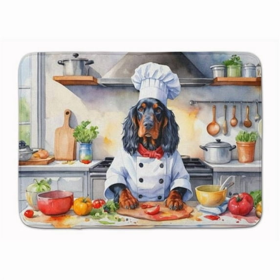 Carolines Treasures DAC6259RUG 19 x 27 in. Gordon Setter The Chef Memory Foam Kitchen Mat
