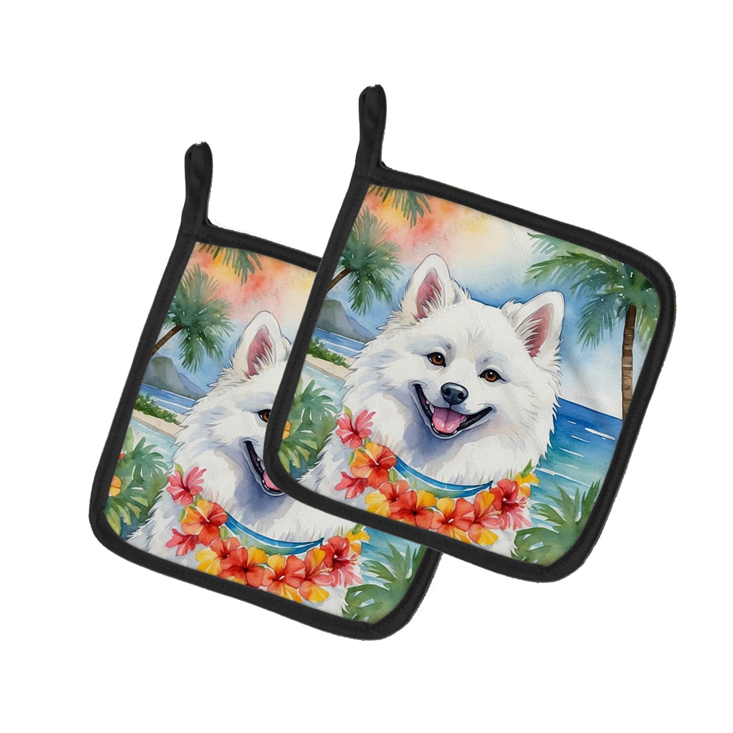 Carolines Treasures DAC6352PTHD 7.5 x 7.5 in. Unisex Eskimo Luau Pair of Pot Holder