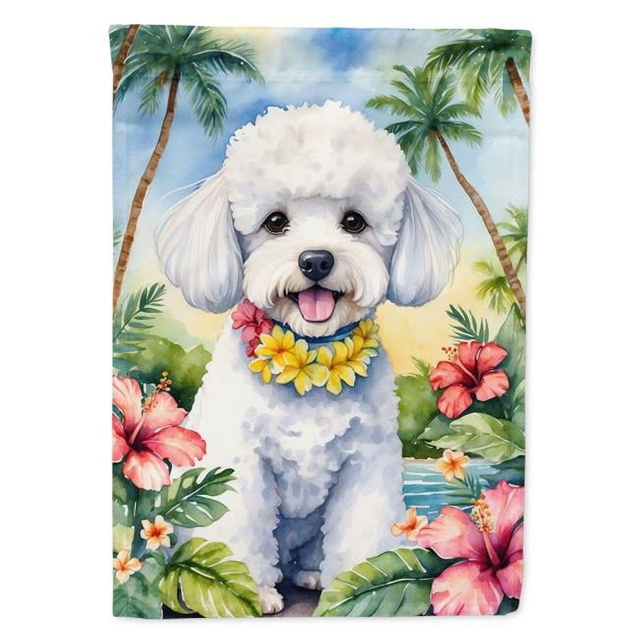 Caroline's Treasures Hausflagge Bichon Frisé – 71 X 102 Cm, Aus Polyester-Canvas, Wetterfest
