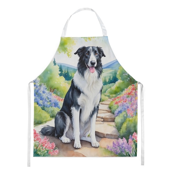 Carolines Treasures DAC6576APRON 30 x 27 in. Borzoi Spring Path Apron