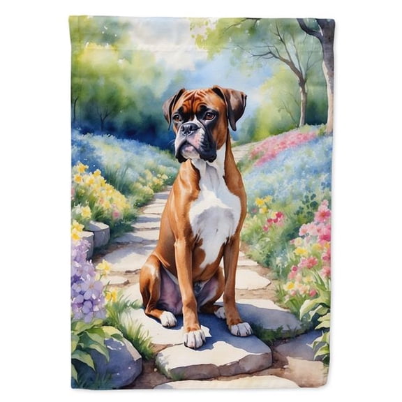 Boxer Spring Path House Flag