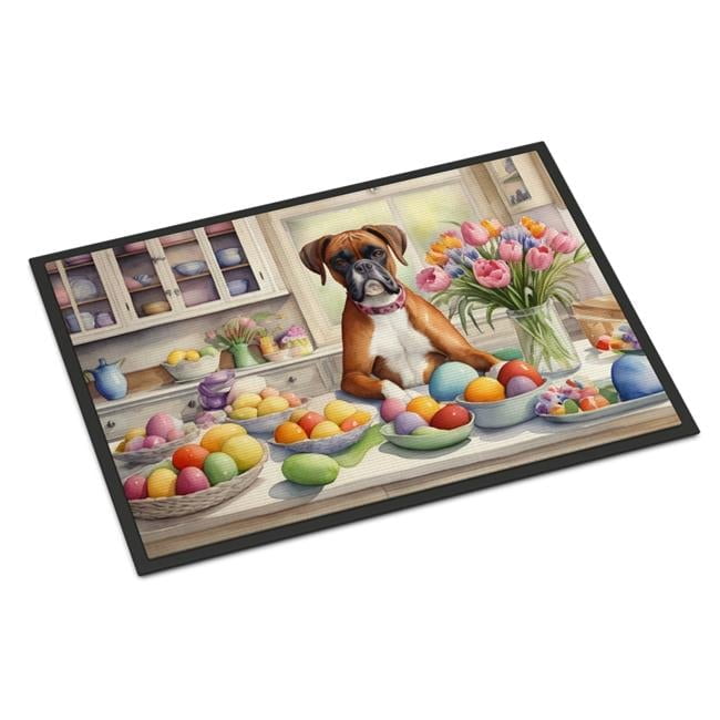 Carolines Treasures DAC6774MAT 18 x 27 in. Decorating Easter Boxer Doormat