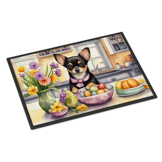 Carolines Treasures DAC6788MAT 18 x 27 in. Decorating Easter Chihuahua Doormat