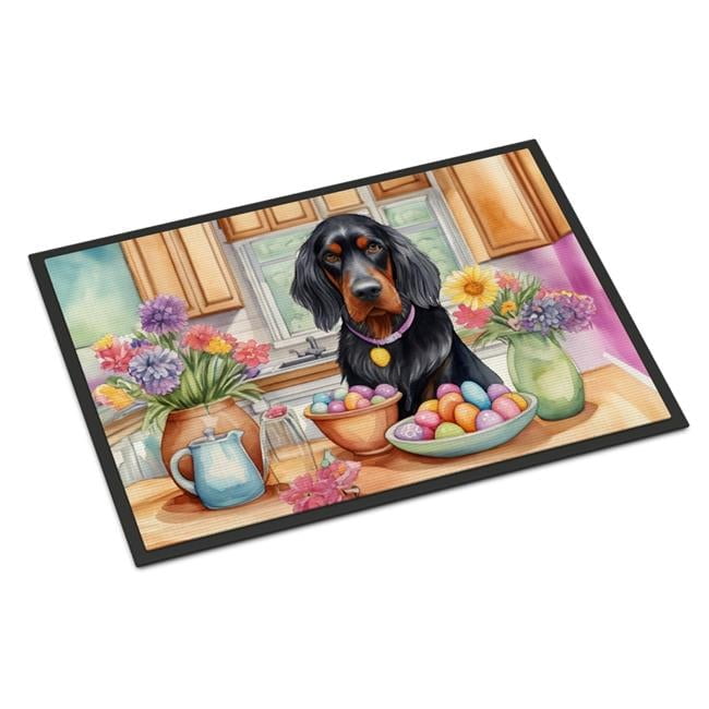 Decorating Easter Gordon Setter Doormat 27 in x 18 in