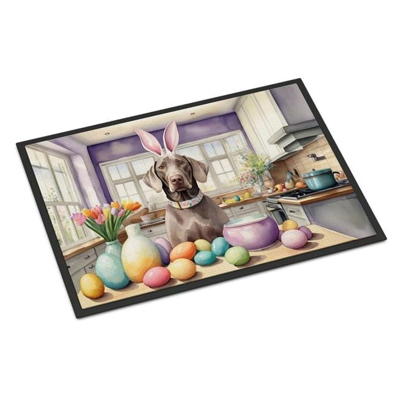 Decorating Easter Weimaraner Doormat 27 in x 18 in