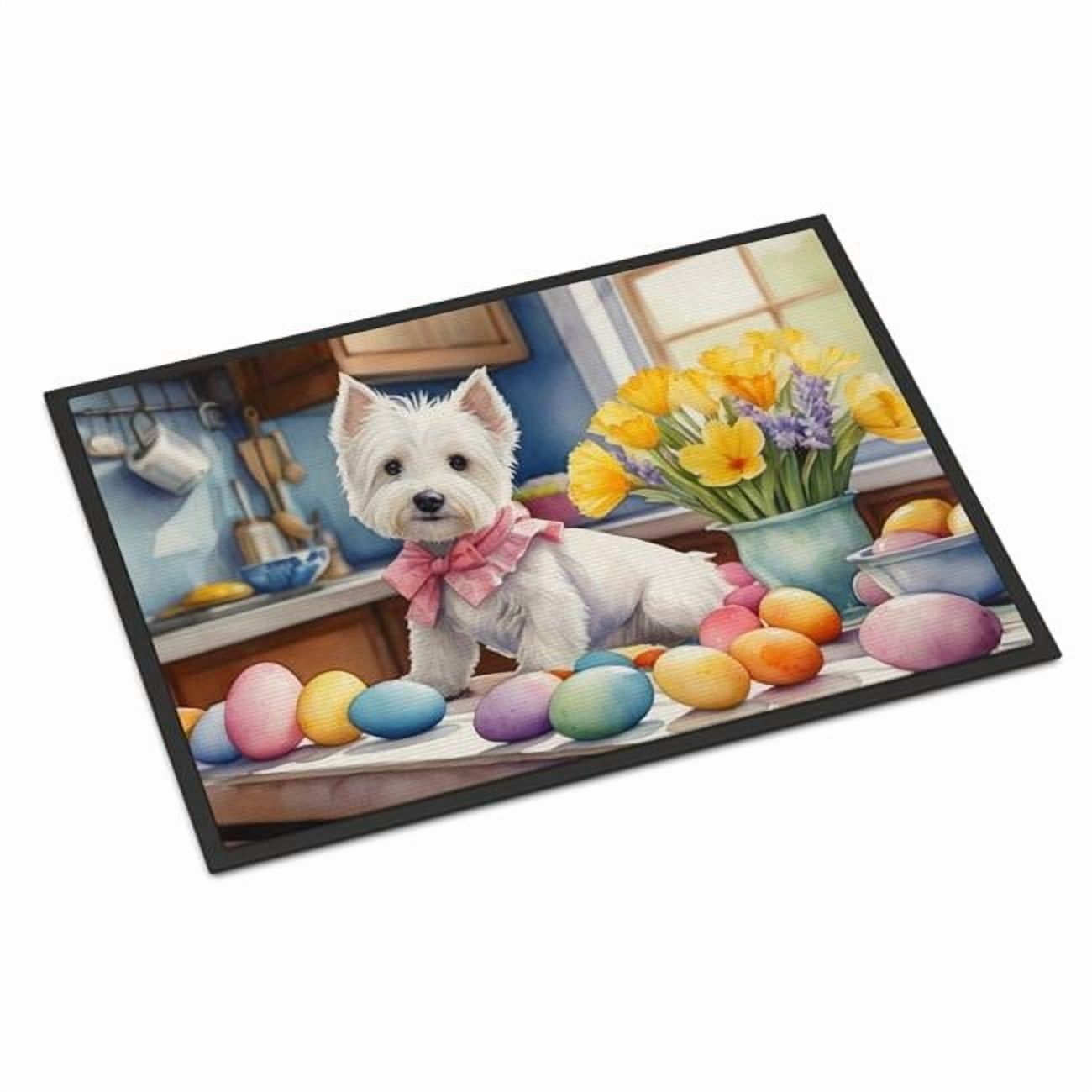 Decorating Easter Westie Doormat 27 in x 18 in