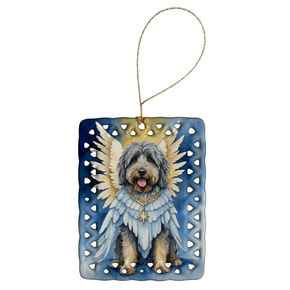 Carolines Treasures DAC6945CO2 3.4 x 2.6 in. Bergamasco Sheepdog My Angel Porcelain Ornament