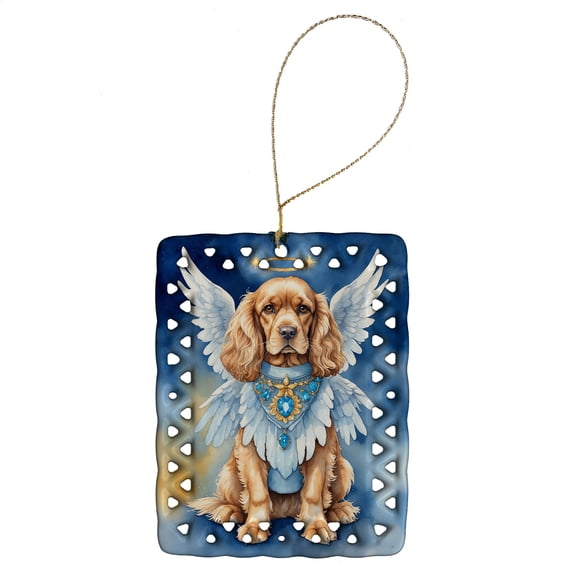 Carolines Treasures DAC6980CO2 3.4 x 2.6 in. Cocker Spaniel My Angel Porcelain Ornament