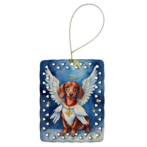 Carolines Treasures DAC6988CO2 3.4 x 2.6 in. Dachshund My Angel Porcelain Ornament