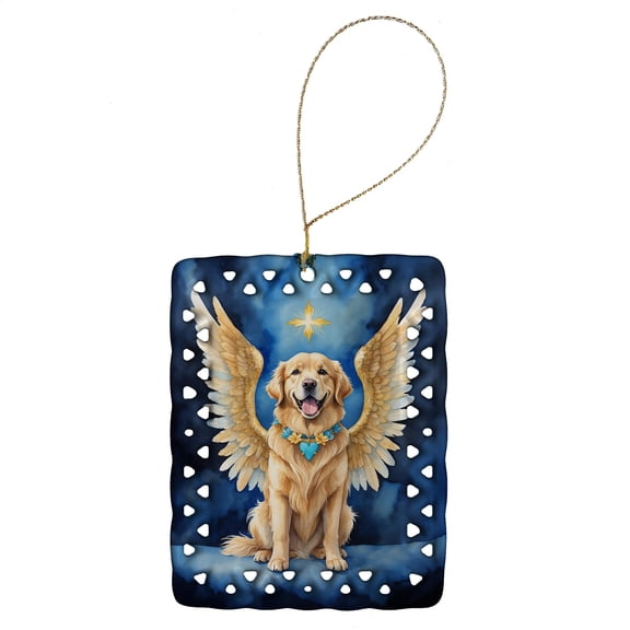Carolines Treasures DAC7009CO2 3.4 x 2.6 in. Golden Retriever My Angel Porcelain Ornament