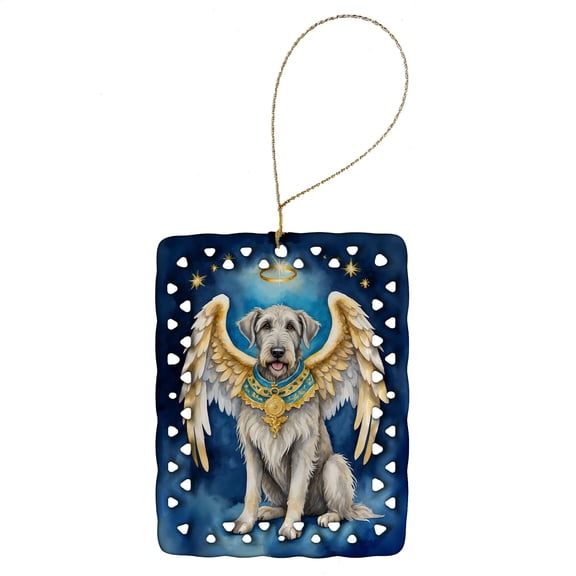 Carolines Treasures DAC7019CO2 3.4 x 2.6 in. Irish Wolfhound My Angel Porcelain Ornament