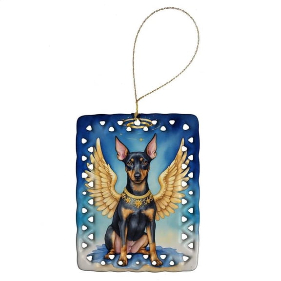 Carolines Treasures DAC7036CO2 3.4 x 2.6 in. Manchester Terrier My Angel Porcelain Ornament