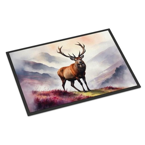 Carolines Treasures DAC7693MAT 18 x 27 in. Highland Red Deer Doormat