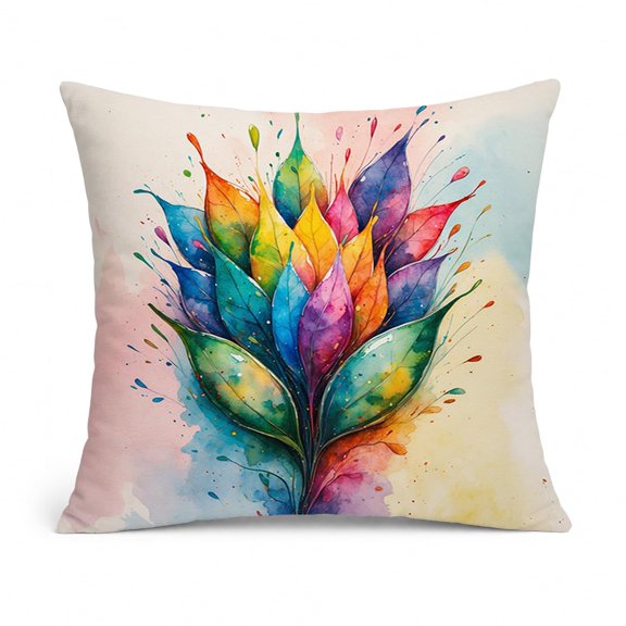 Caroline's Treasures Seeds of Equality Pride Throw Pillow Machine Washable, Indoor Outdoor Decorative Pillow for Couch, Bed or Patio, 14Hx14W