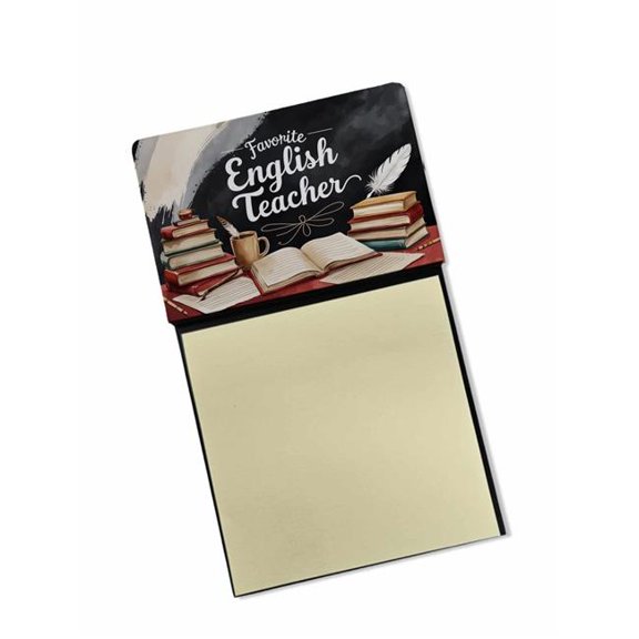 Carolines Treasures DAC8746TSN 5.25 x 3.25 in. Favorite English Teacher Funny Sticky Note Holder for Teachers Gift