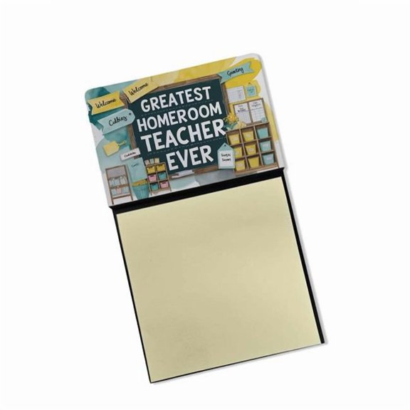 Carolines Treasures DAC8829TSN 5.25 x 3.25 in. Greatest Homeroom Teacher Ever Funny Sticky Note Holder for Teachers Gift