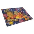 thumbnail image 1 of Carolines Treasures DND0018LCB Fruit and Vegetables by Neil Drury Glass Cutting Board Large, 12H x 16W, multicolor, 1 of 2