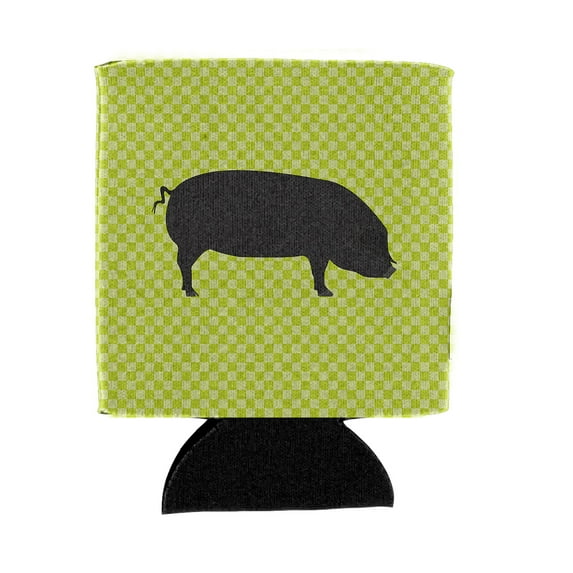 Carolines Treasures Devon Large Black Pig Green Can or Bottle Hugger Can Hugger multicolor