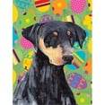 thumbnail image 1 of Carolines Treasures  Doberman Easter Eggtravaganza Garden Size Flag, 1 of 1