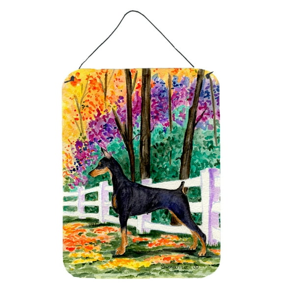 Caroline's Treasures SS8428DS1216 Doberman Wall or Door Hanging Prints, 12x16, multicolor