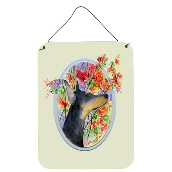 Caroline's Treasures SS8044DS1216 Doberman Wall or Door Hanging Prints, 12x16, multicolor
