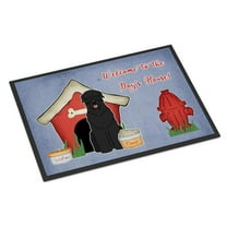 Dog House Collection Black Russian Terrier Door Mat