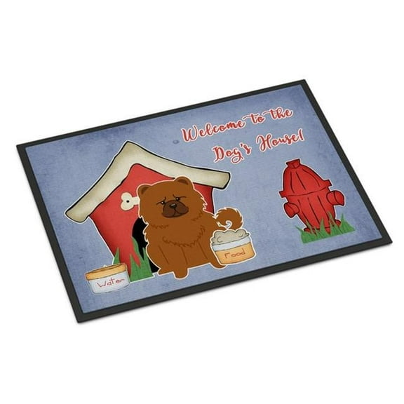Carolines Treasures  Dog House Collection Chow Chow Red Indoor or Outdoor Mat - 24 x 0.25 x 36 in.