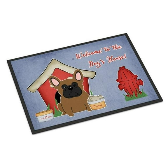 Carolines Treasures Dog House Collection French Bulldog Brown Door Mat Indoor Rug or Outdoor Welcome Mat 24x36 Doormat
