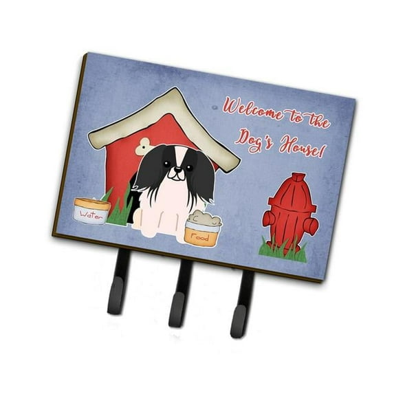 Carolines Treasures Dog House Collection Pekingnese Black & White Leash or Key Holder