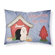 Carolines Treasures Dog House Collection Poodle White Fabric Standard Pillowcase