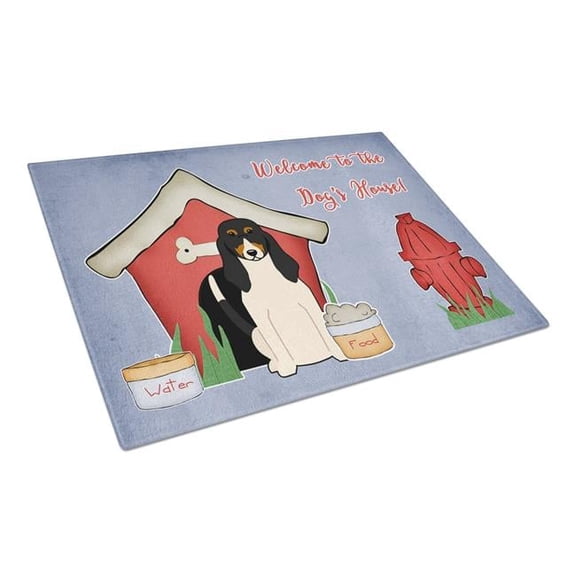 Carolines Treasures Dog House Collection Swiss Hound Glass Cutting Board - Large
